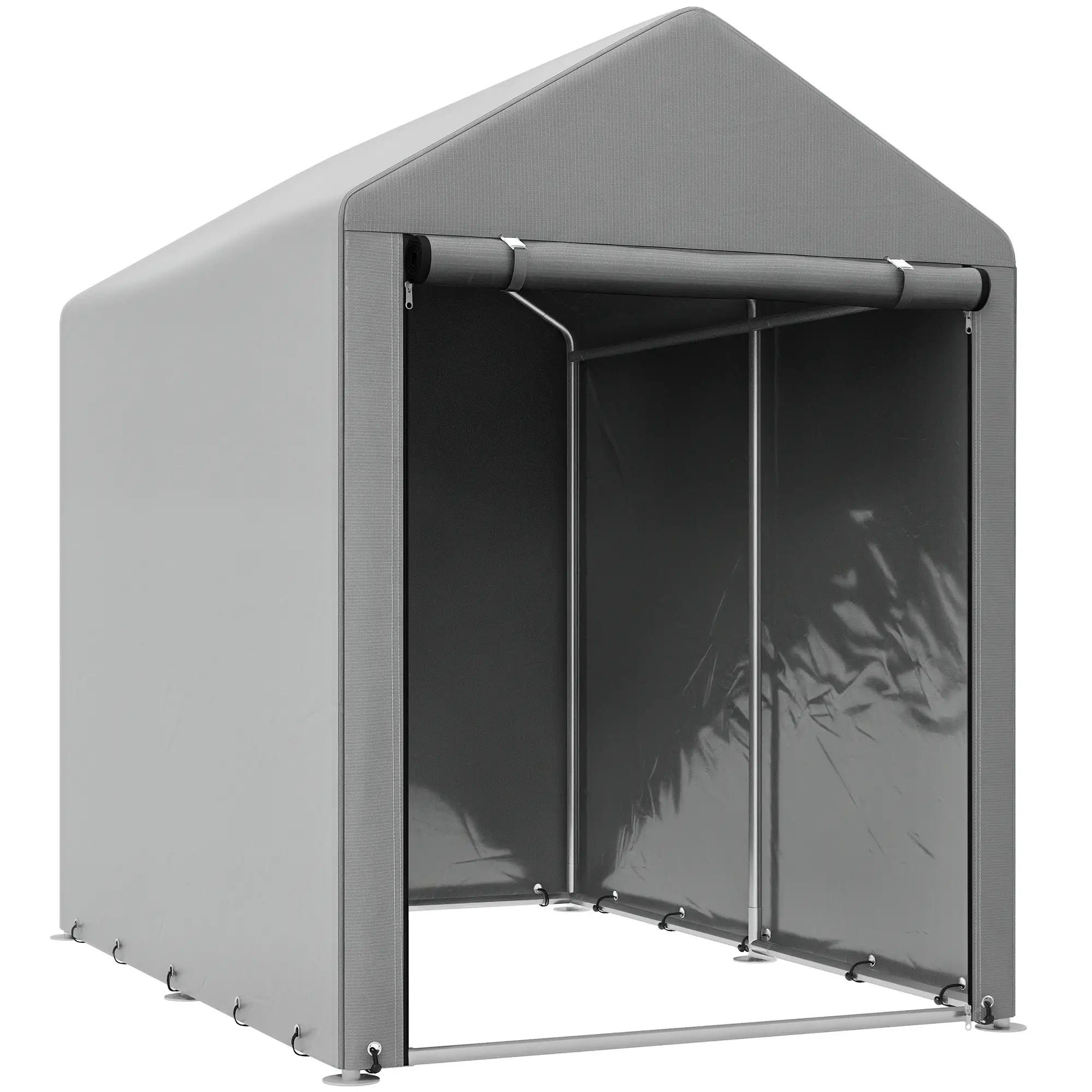 4x6ft Outdoor Storage Shed Tent, Portable with Roll-up Door Sheds at Gallery Canada