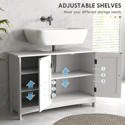 Bathroom Vanity Cabinet, Under Sink Storage, Double Doors, White Sink Cabinets at Gallery Canada