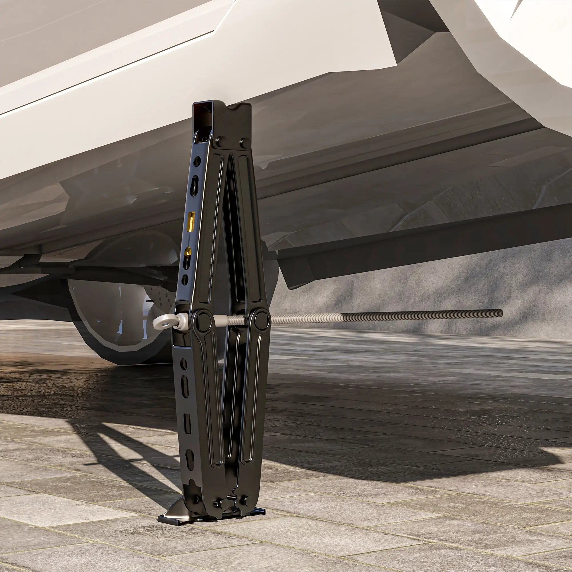 Steel Car Jack, Portable Scissor Jack, 2 Ton (4400 lbs), Black Automotive at Gallery Canada