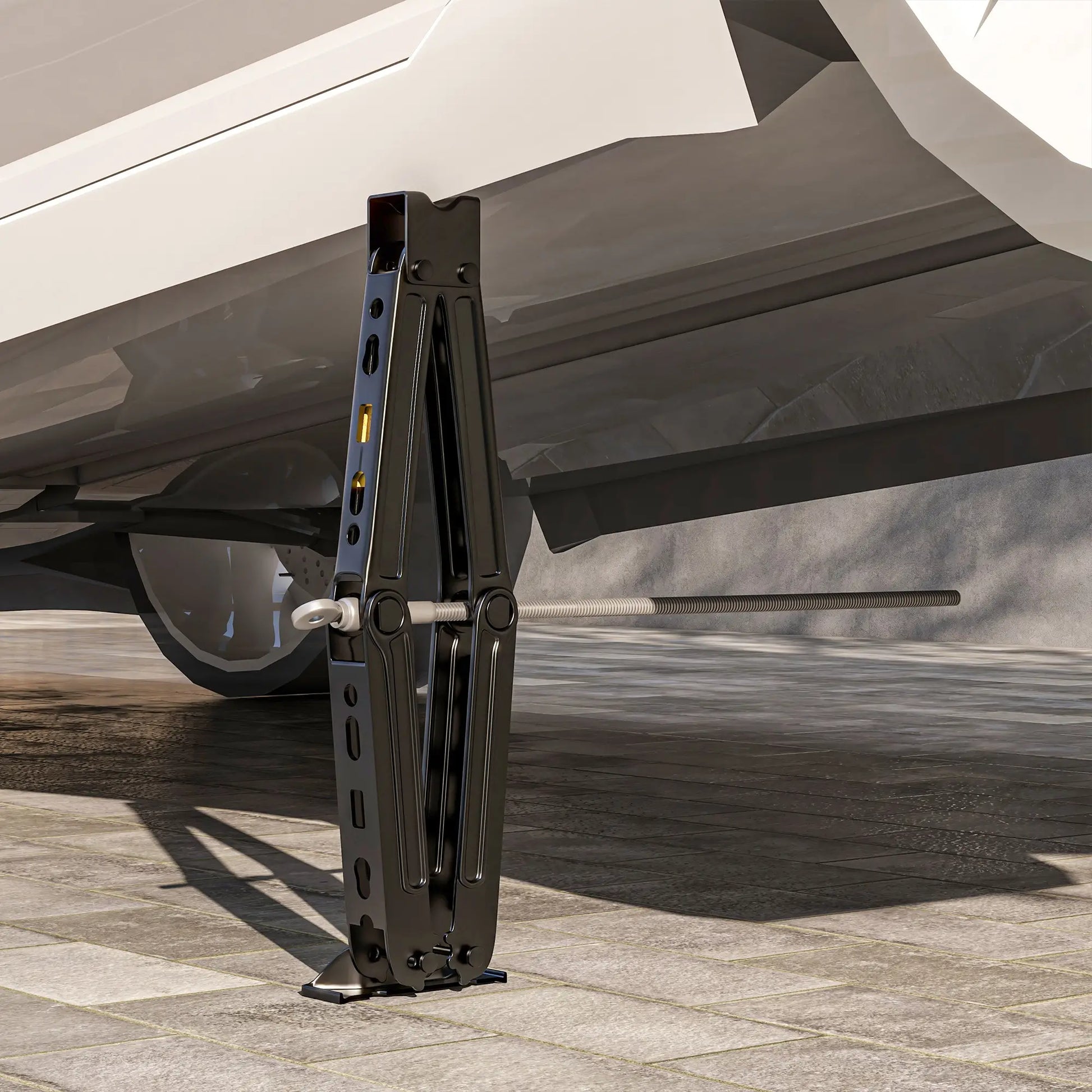 Steel Car Jack, Portable Scissor Jack, 2 Ton (4400 lbs), Black Automotive at Gallery Canada