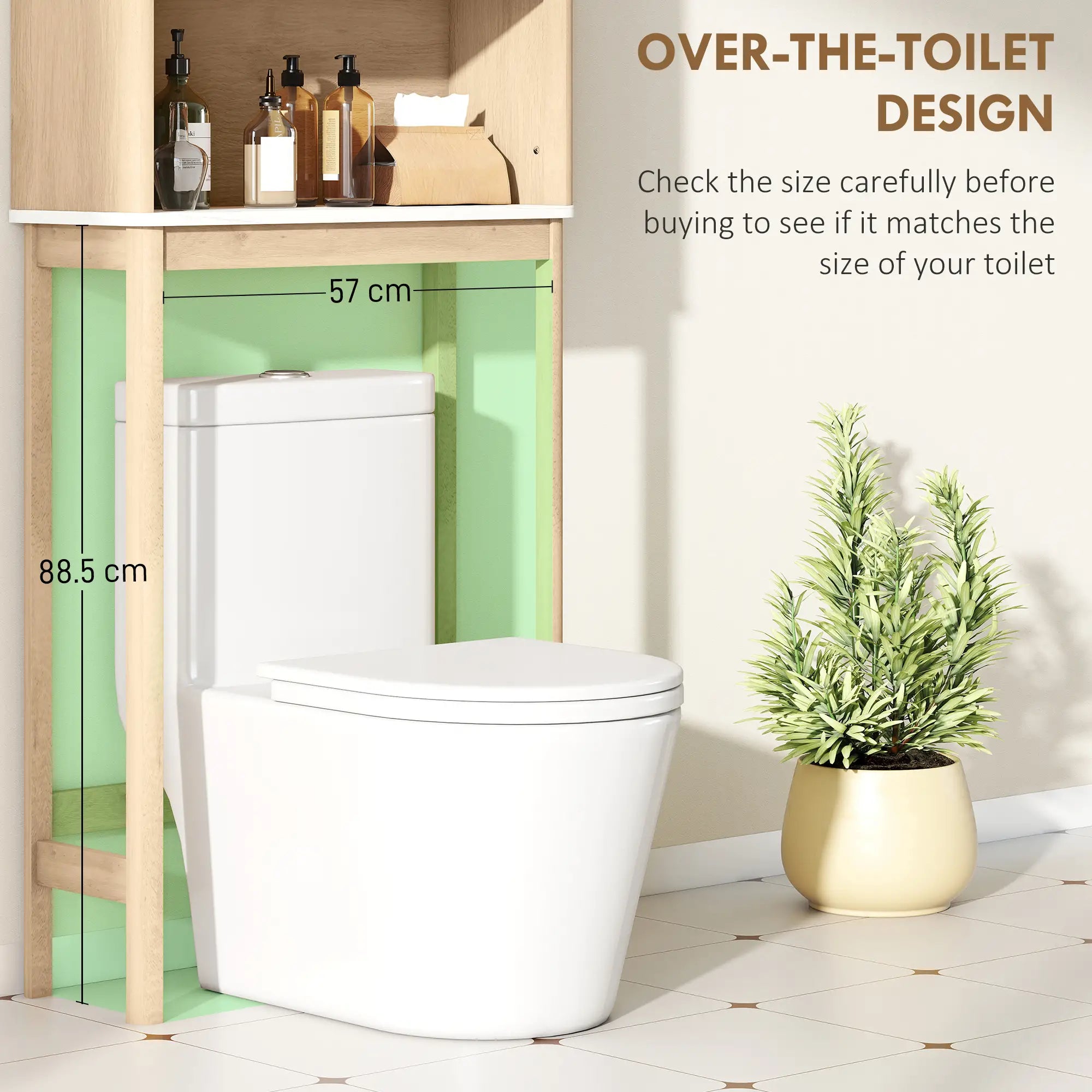 Over Toilet Storage Cabinet, Adjustable Shelf, Oak Bathroom Cabinets at Gallery Canada
