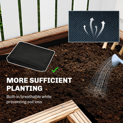 Wooden Raised Garden Bed, L-Shaped, Carbonized, With Legs