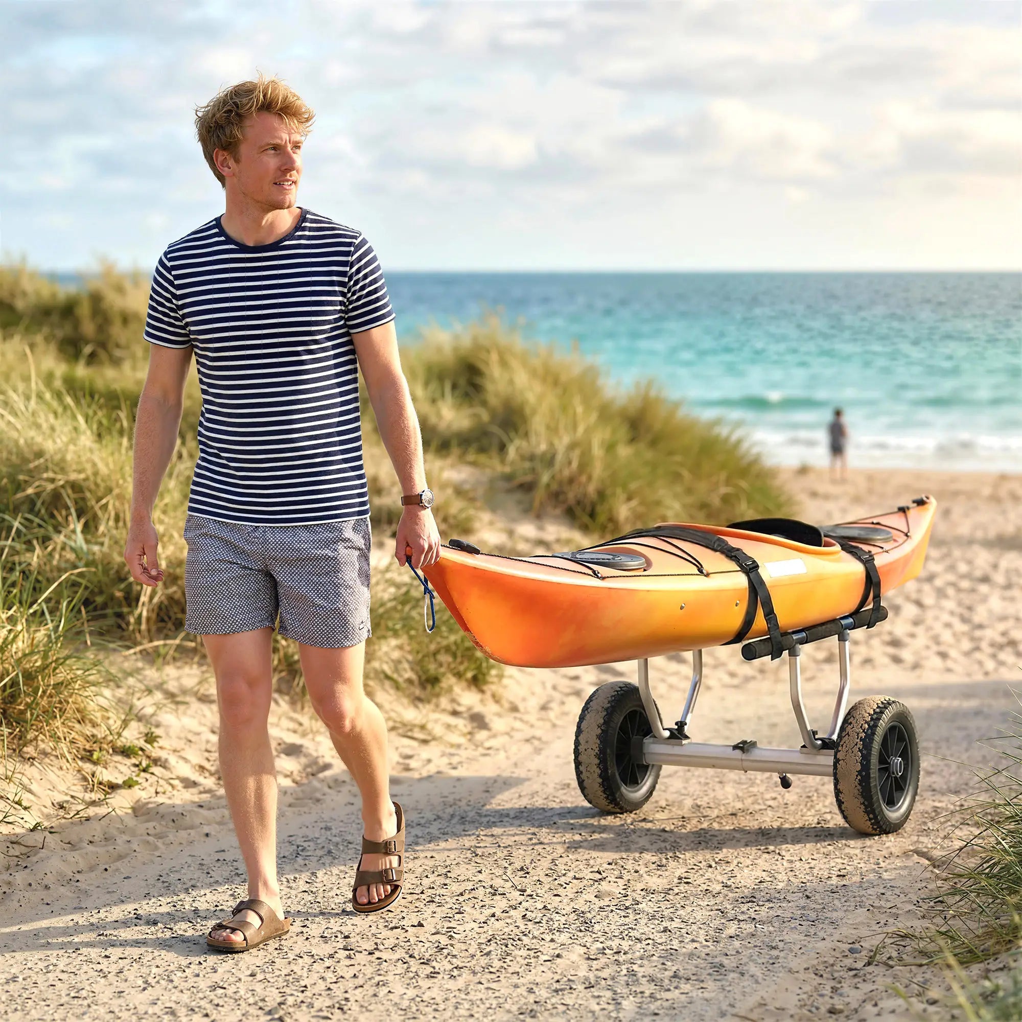 Kayak Cart Dolly, Adjustable Width, Black Kayak Carts at Gallery Canada