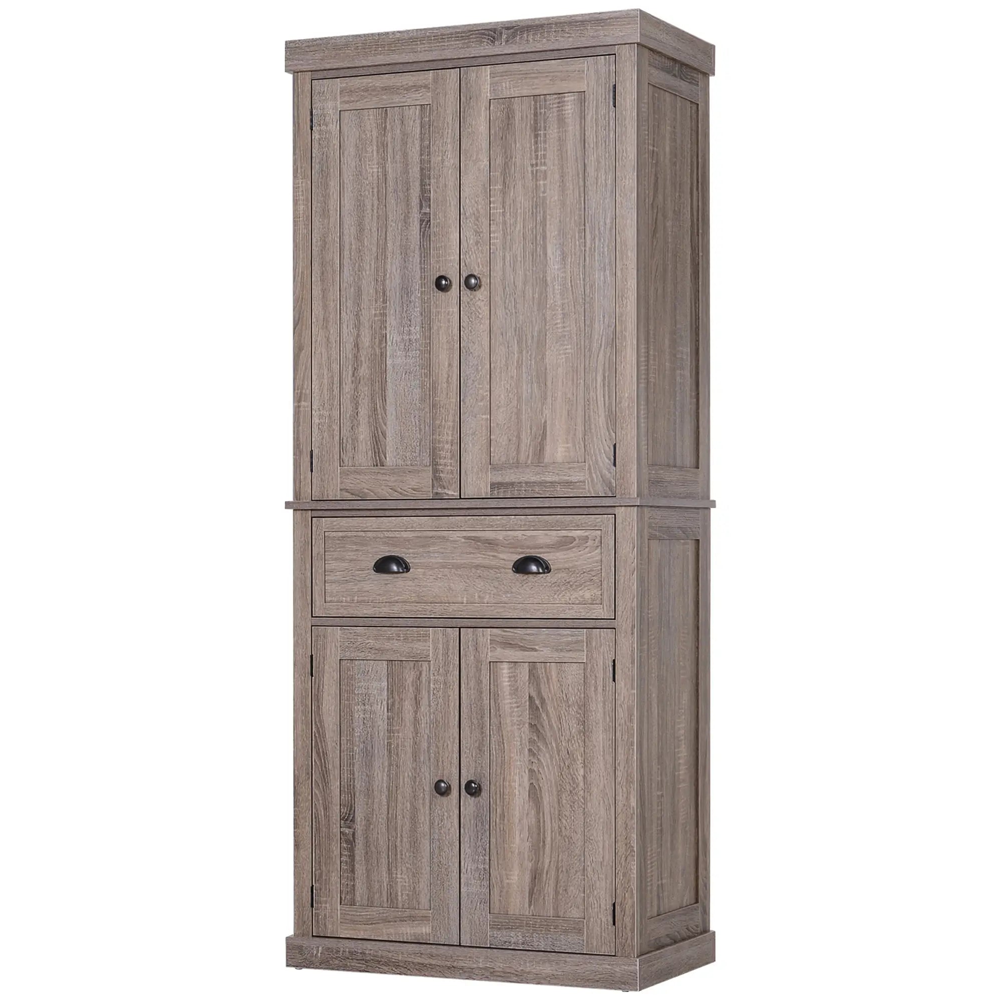 Kitchen Cabinet With 2 Drawers, MDF Board, Wood Grain Kitchen Pantry Cabinets at Gallery Canada