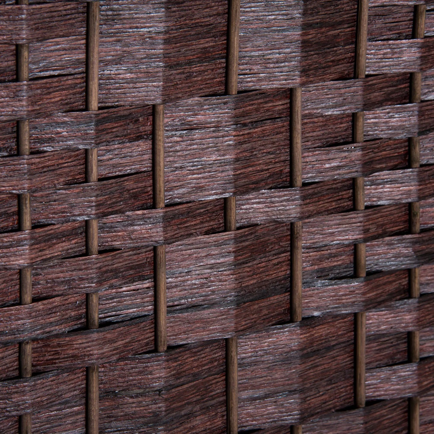 6ft Folding Room Divider, 3 Panel Wooden Frame, Brown Room Dividers at Gallery Canada