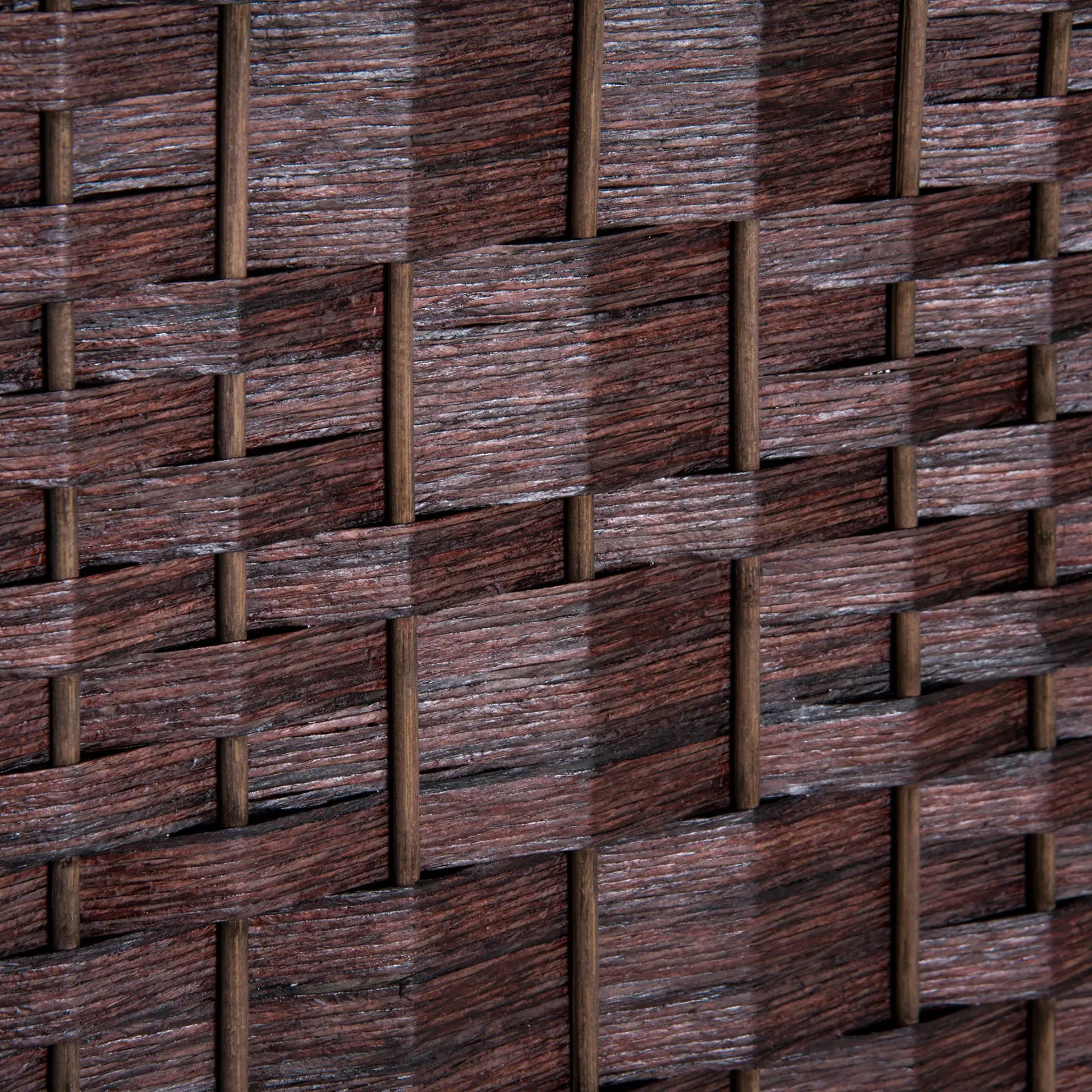 6ft Folding Room Divider, 3 Panel Wooden Frame, Brown Room Dividers at Gallery Canada