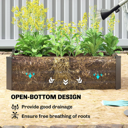 Galvanized Raised Garden Beds, Outdoor Planter Box, Black Galvanized Planter Boxes at Gallery Canada