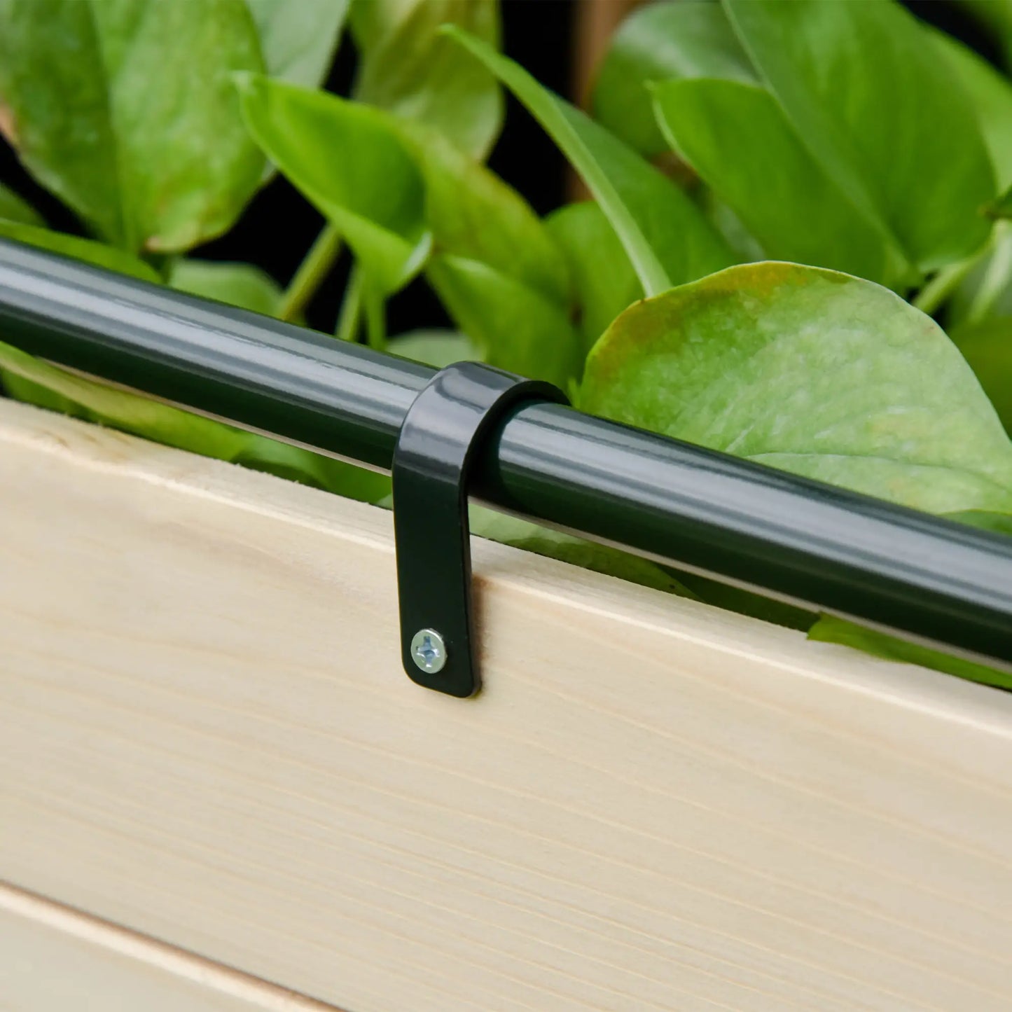 Raised Garden Bed With PE Cover, Elevated Wood Planter, 48 x 22 x 46 Inch, Natural Elevated Garden Beds at Gallery Canada