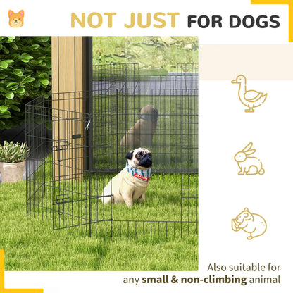 30inch Foldable Metal Pet Playpen, Dog Kennel Cage, 8 Panel Houses, Kennels & Pens at Gallery Canada