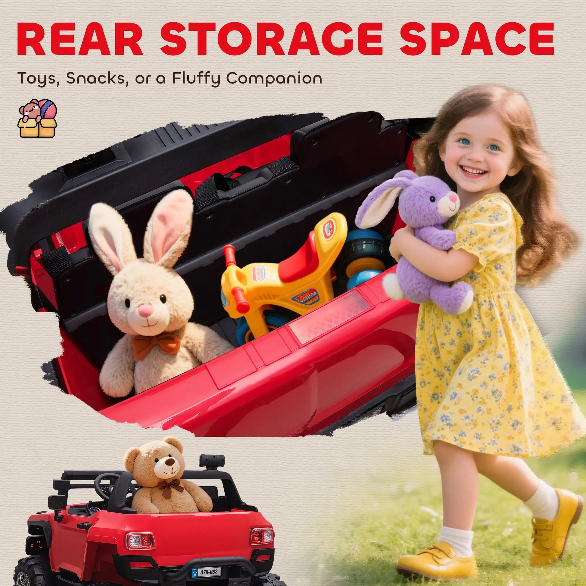 2-Seater Kids Ride On Police Car, 12V 7AH, Red Electric Toy Cars at Gallery Canada