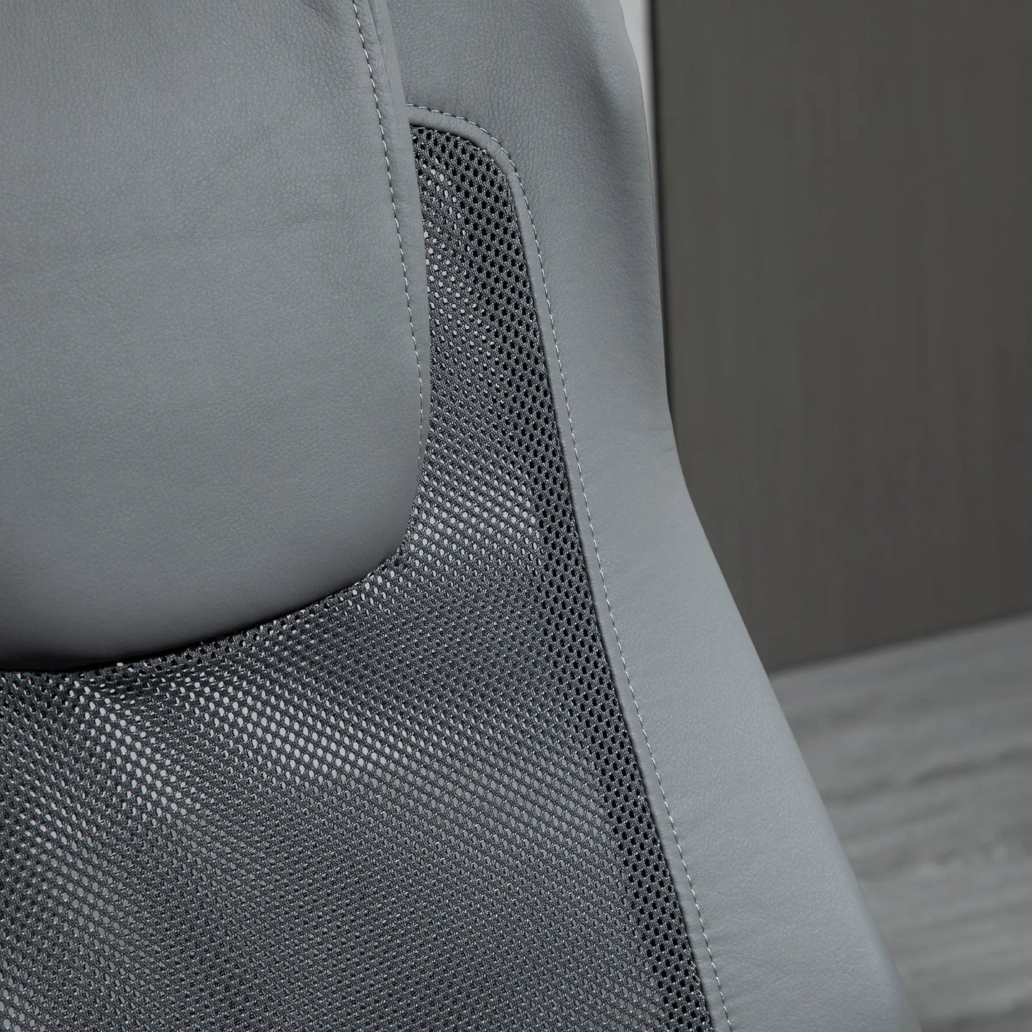 Ergonomic High Back Mesh Office Chair, Thick Padded Headrest, Grey Task Chairs at Gallery Canada