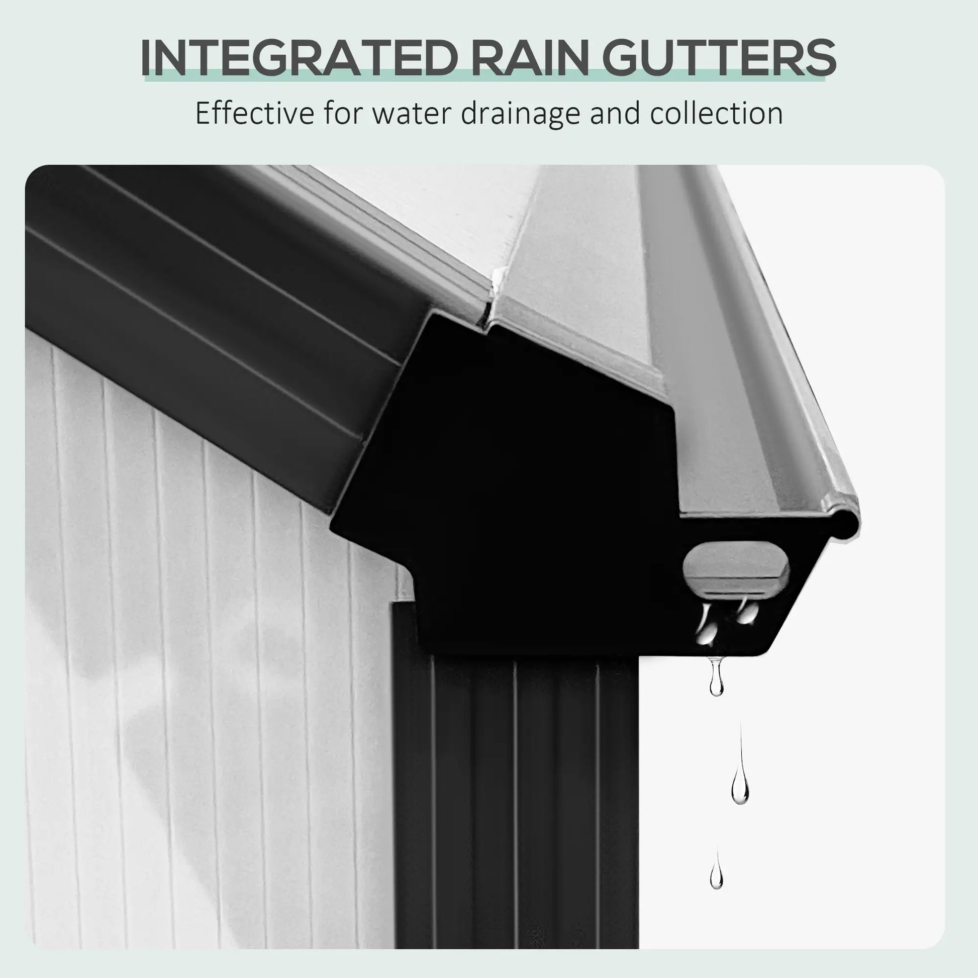 20' x 8' Aluminum Polycarbonate Greenhouse, Adjustable Roof Vent, Black Walk In Greenhouses at Gallery Canada