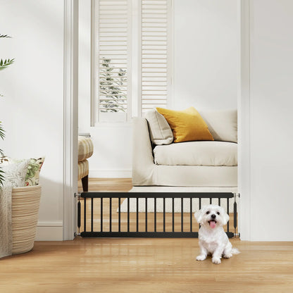 26"-37" Dog Gate, Adjustable Pet Gate, Pressure Mount Kit, Black Pet Gates at Gallery Canada