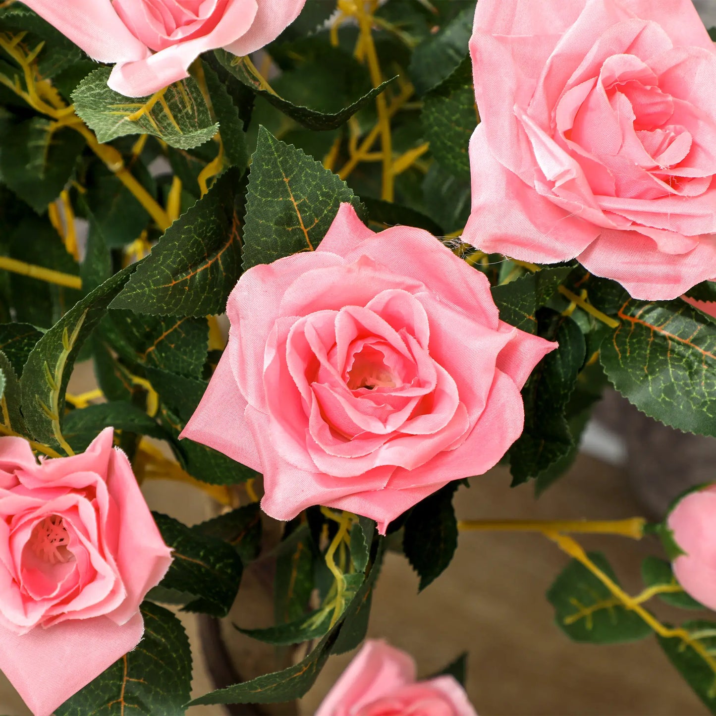 3FT Pink Rose Artificial Plant Set Of 2 In Pot, Indoor Home Decor, Pink Artificial Trees at Gallery Canada
