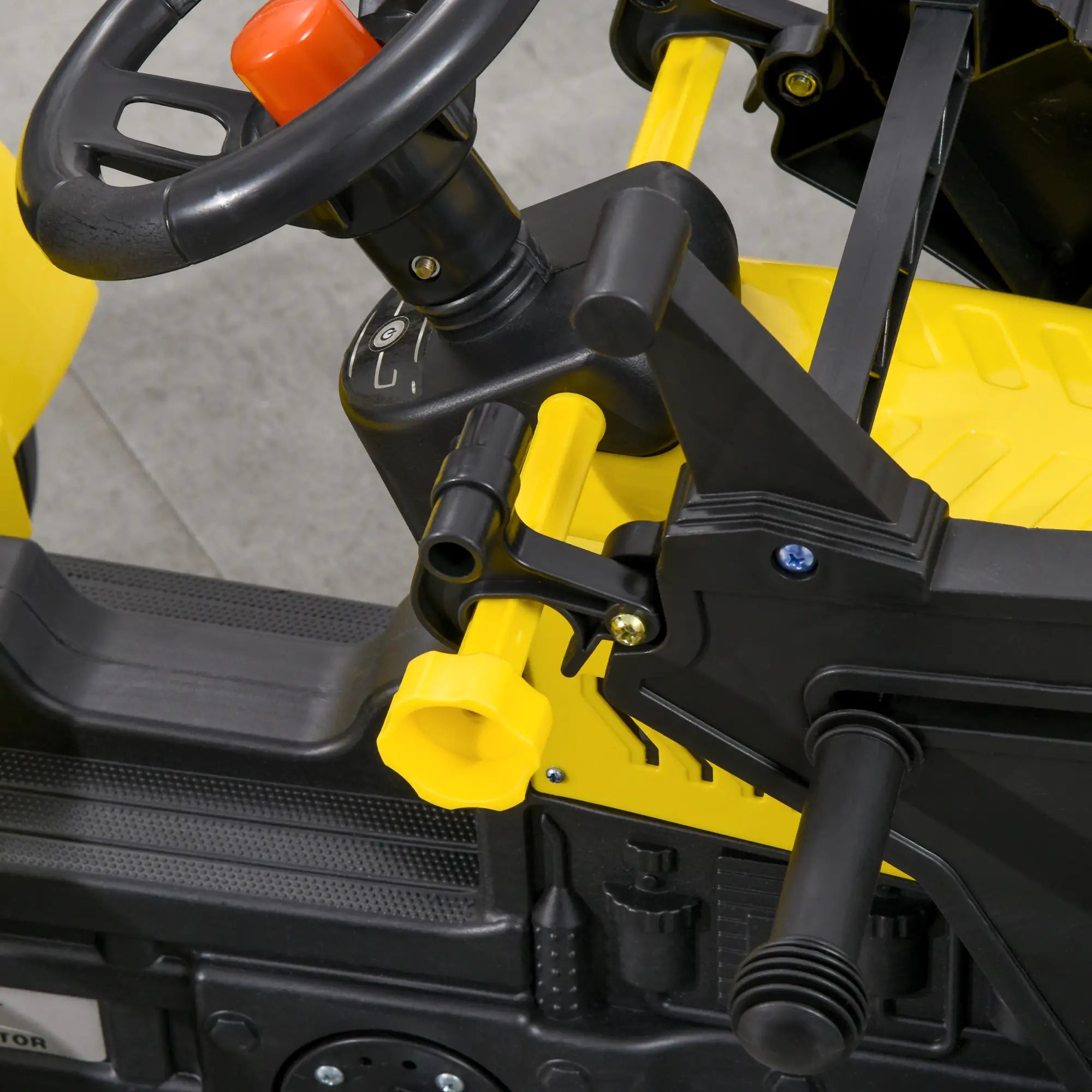 Kids Ride On Tractor, Pedal Construction Car With Front Loader, Yellow Toy Excavators at Gallery Canada