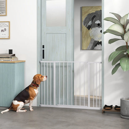 Pressure Fit Dog Gate, 29.9''-42.1'' Width, White Houses, Kennels & Pens at Gallery Canada