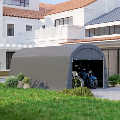 10' x 20' Portable Shed, Motorcycle Bike Tent, Dark Grey Car Shelters at Gallery Canada