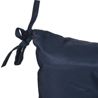 Patio Chair Cushions, Set of 2, 39" x 20" x 3", Dark Blue Patio Chair Cushions at Gallery Canada