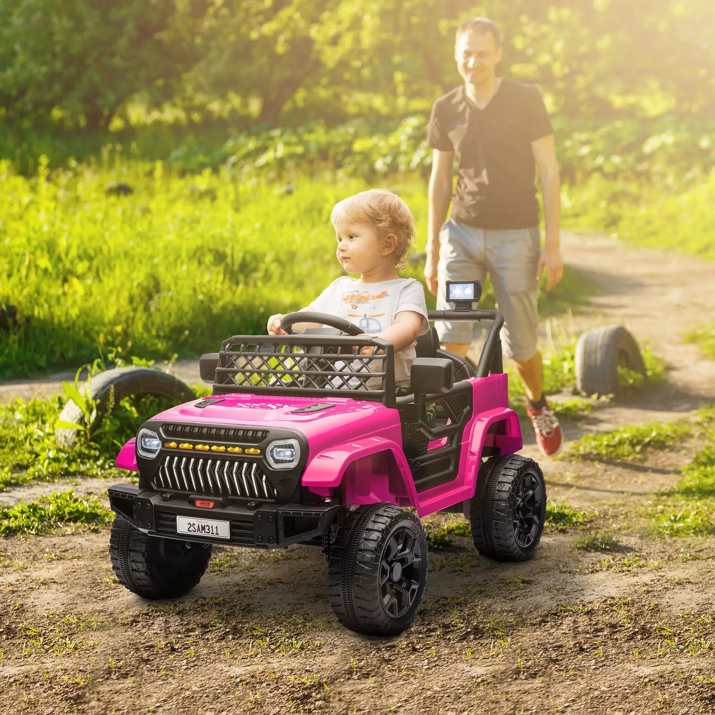 12V Ride On Truck, Electric Car For Kids, Pink Electric Toy Cars at Gallery Canada