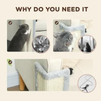 Arbre à chat grattoir pour chatons d'intérieur, 22"H, tapis en sisal, base stable
