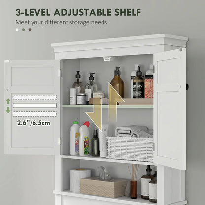 3-Tier Over Toilet Storage, Adjustable Shelf, Bathroom Laundry Cabinet Bathroom Cabinets at Gallery Canada