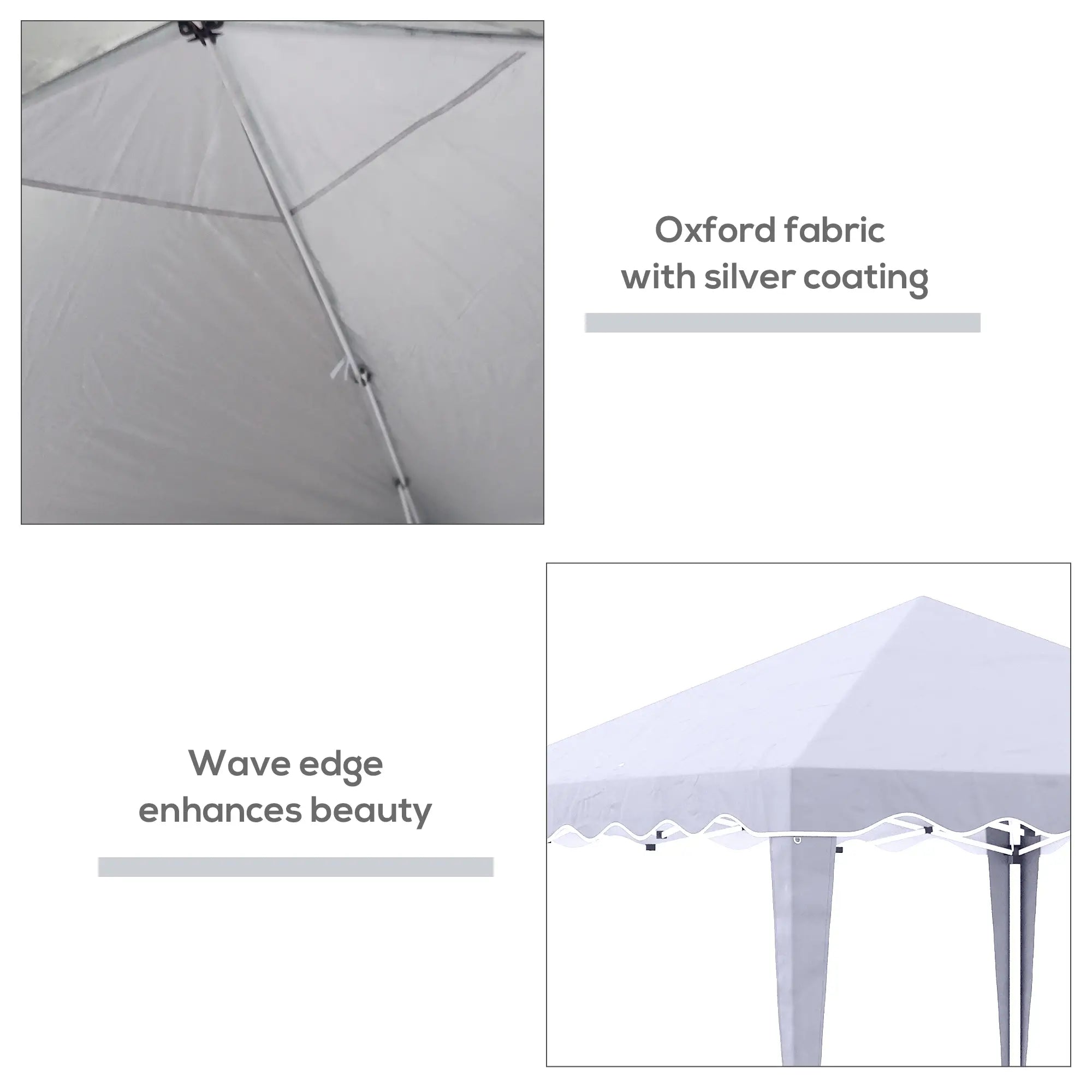10' x 10' Pop Up Canopy Tent, Adjustable Height, Carry Bag, White Pop Up Canopies at Gallery Canada