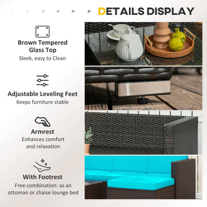 Patio Furniture With Soft Cushions, Corner Sofa Sets, Turquoise Patio Furniture Sets at Gallery Canada