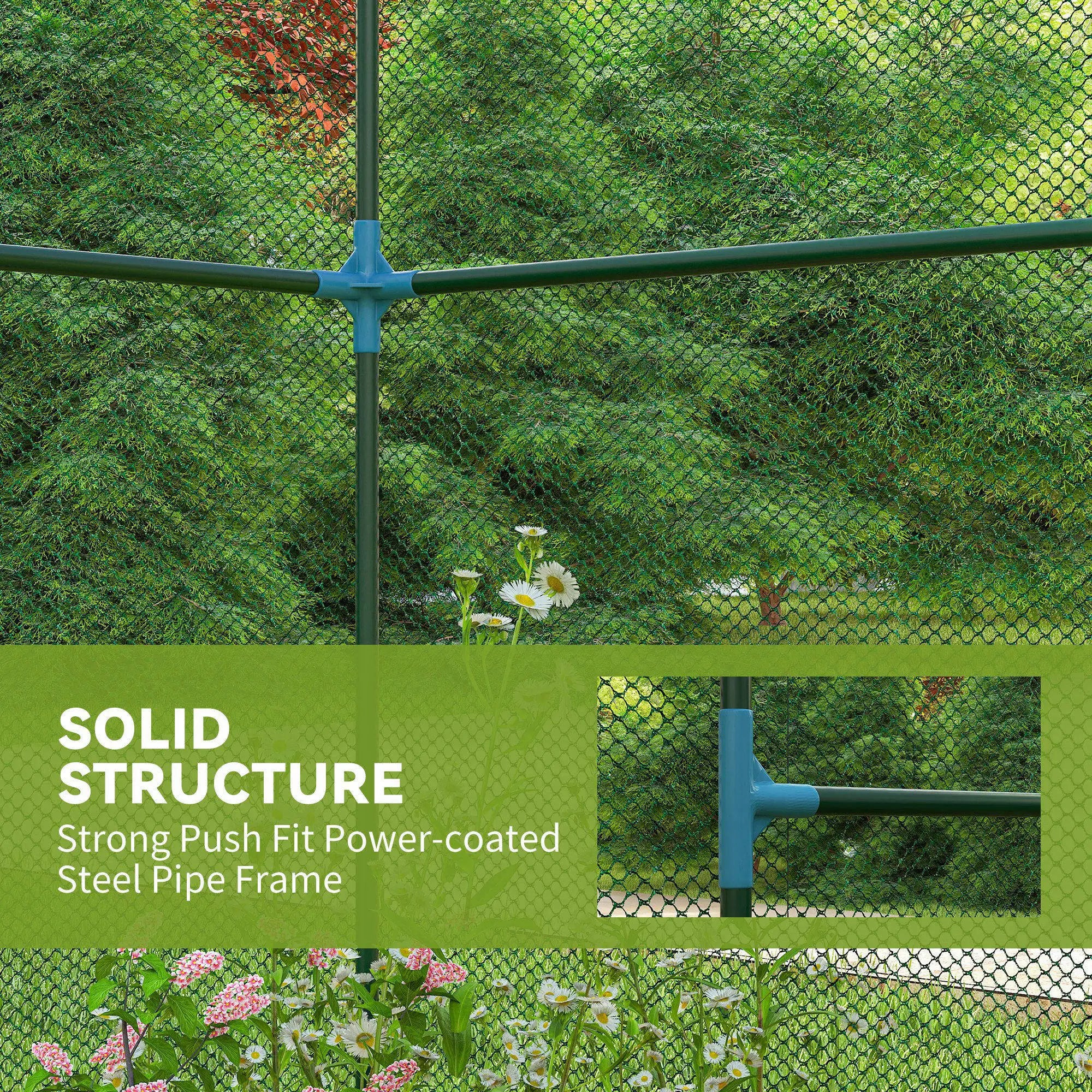 8' x 4' Crop Cage, Plant Protection Tent, Zippered Doors, Vegetable Garden Greenhouses at Gallery Canada