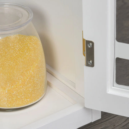 Kitchen Cart on Wheels, Adjustable Shelf, Towel Rack, White Kitchen Islands & Kitchen Carts at Gallery Canada