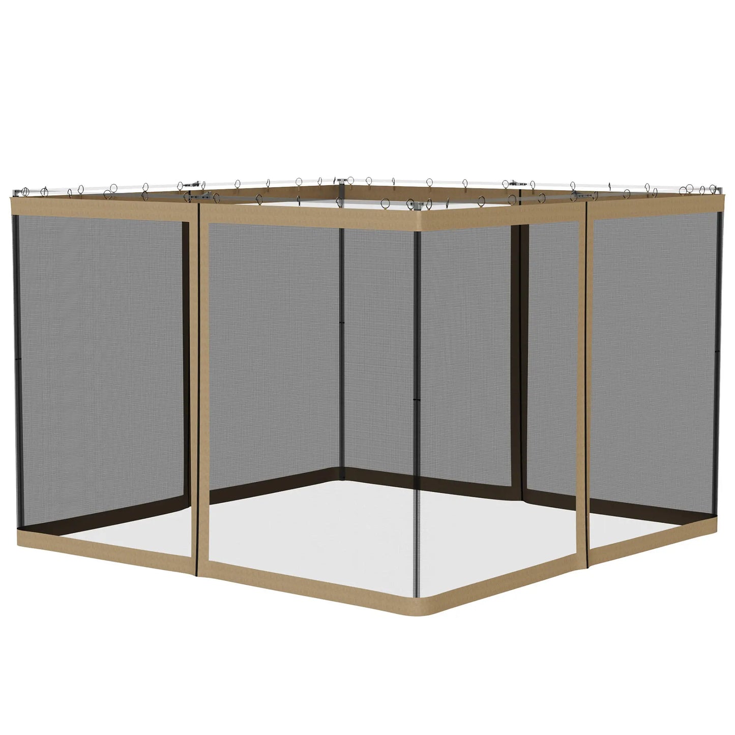 Replacement Mosquito Netting, Gazebo 10' x 10', Khaki, Black Gazebo Sidewalls at Gallery Canada