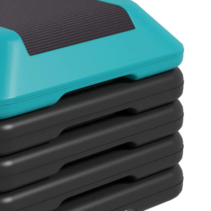 5-Level Adjustable Stepper, Aerobic Step Platform, 4" 6" 8" 10" 12", Blue Aerobic Equipment at Gallery Canada