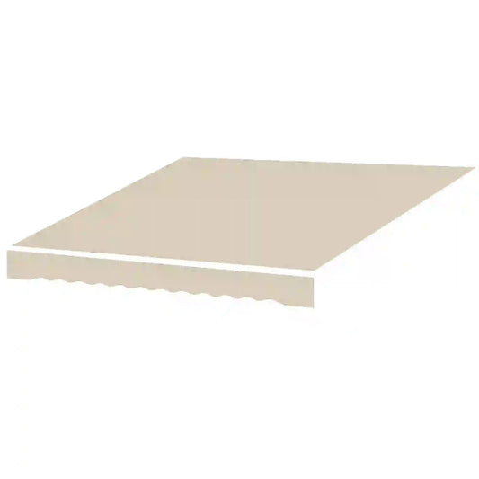 9' x 8' Outdoor Sunshade Canopy, Retractable Awning Fabric, Beige