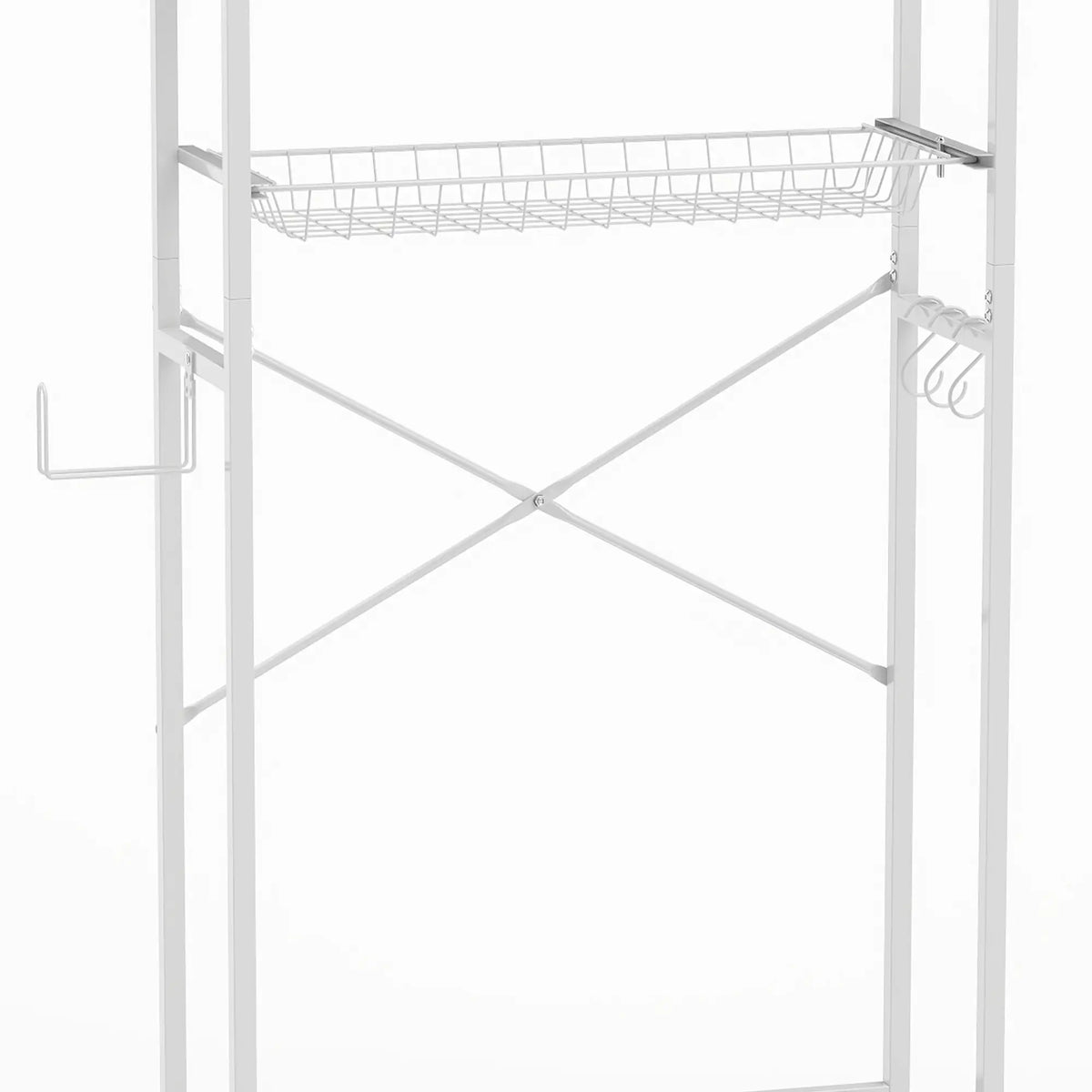 3-Tier Over-the-Toilet Storage Shelf, Adjustable Shelves, White