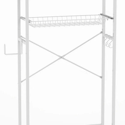 3-Tier Over-the-Toilet Storage Shelf, Adjustable Shelves, White