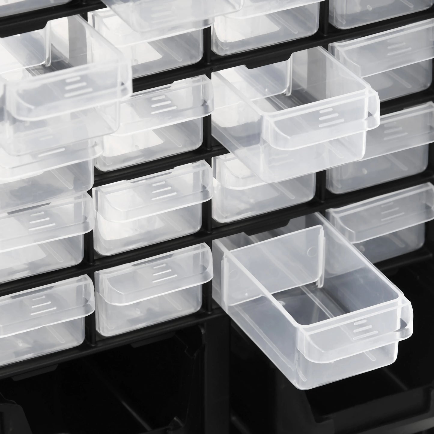 Plastic 39 Drawer Parts Organizer, Wall Mount Storage Cabinet, Black Tool Organizers at Gallery Canada