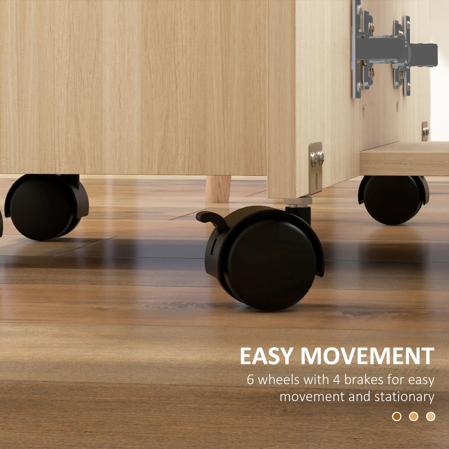 Drop Leaf Dining Table, Mobile Folding Table on Wheels, Natural Wood Dining Tables at Gallery Canada