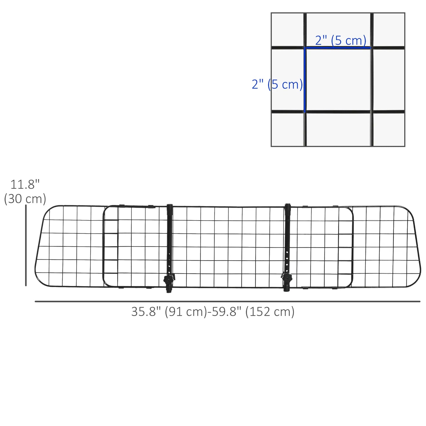 Adjustable Dog Car Barrier, Heavy Duty Safety Gate for SUV, Vans, Trucks Houses, Kennels & Pens at Gallery Canada