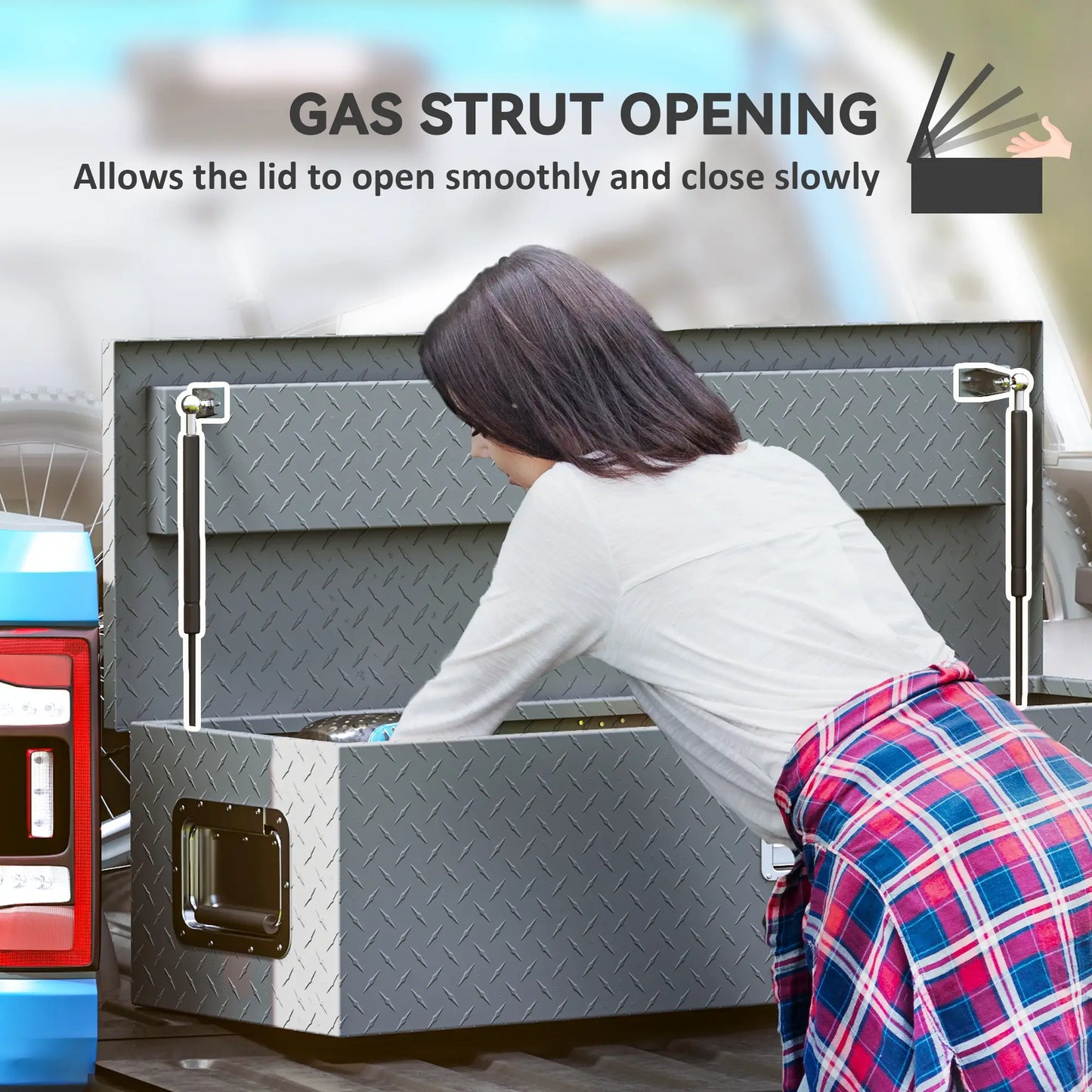 39" x 13" x 10" Truck Tool Box, Heavy Duty, Lock and Keys, Aluminum Automotive at Gallery Canada