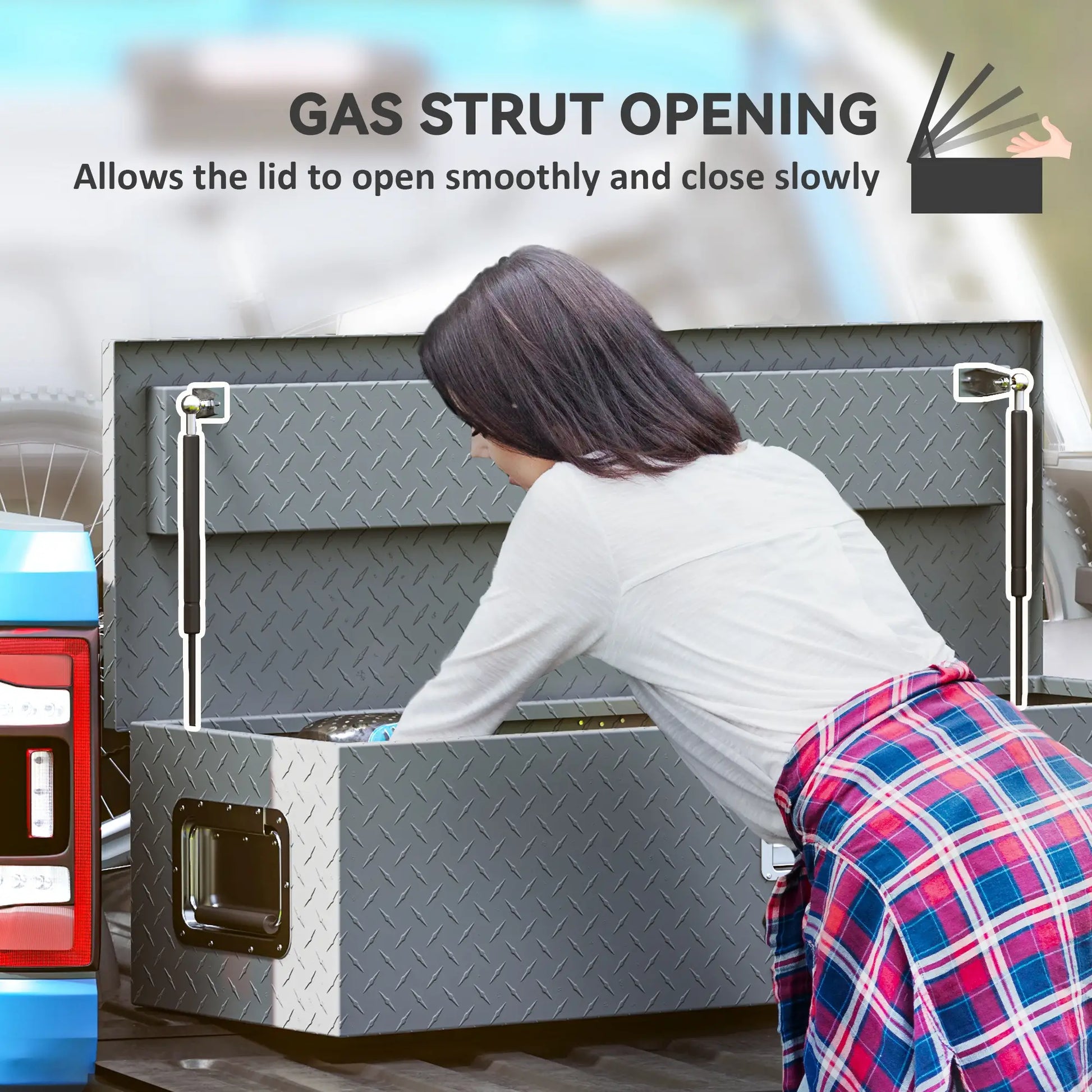 39" x 13" x 10" Truck Tool Box, Heavy Duty, Lock and Keys, Aluminum Automotive at Gallery Canada