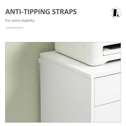 7-Drawer Vertical File Cabinet, Home Office Storage, 18.7"x15.6"x35.4", White Office Cabinets & Cupboards at Gallery Canada