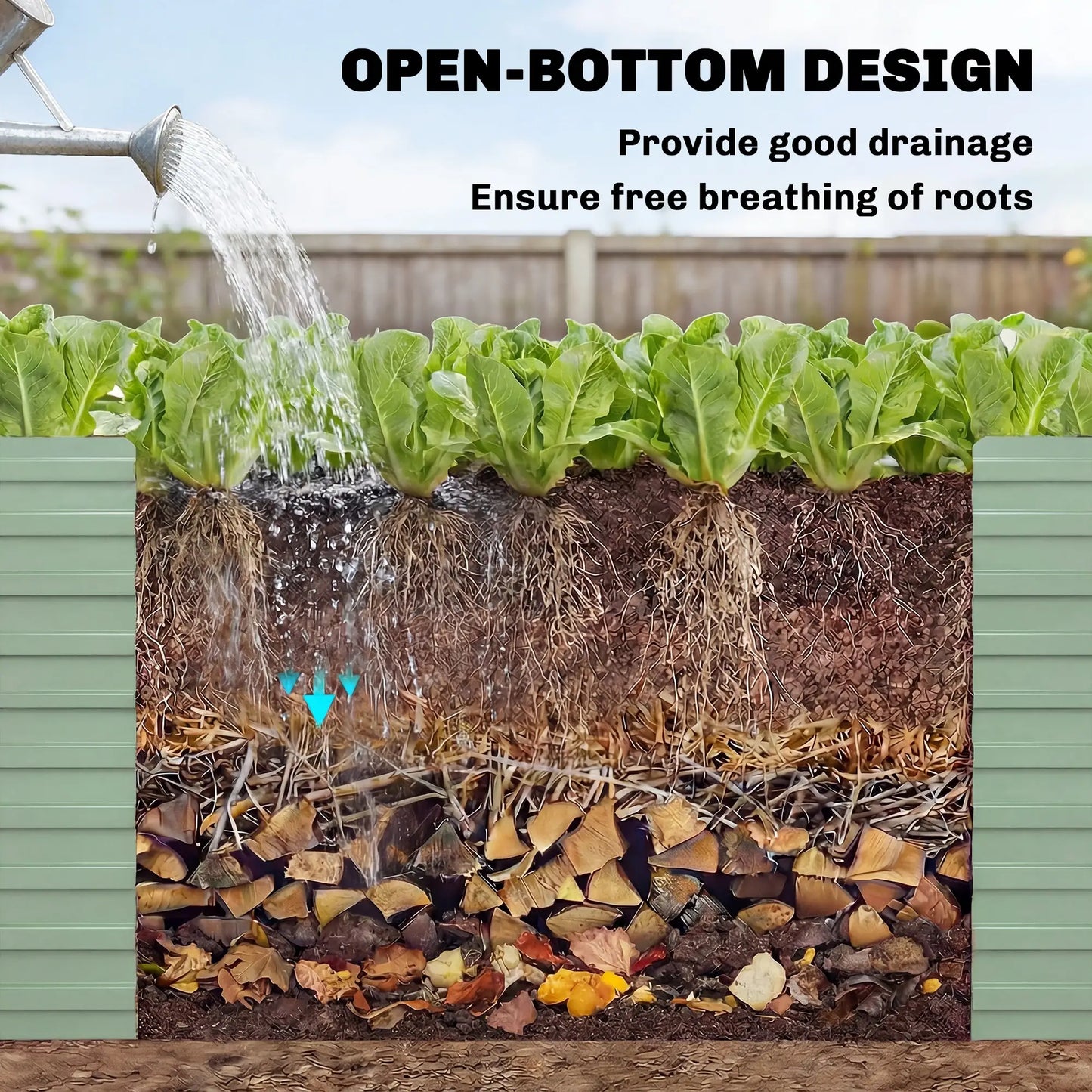 5' x 3' x 2' Raised Garden Bed, Galvanized Planter Box, Light Green Galvanized Planter Boxes at Gallery Canada