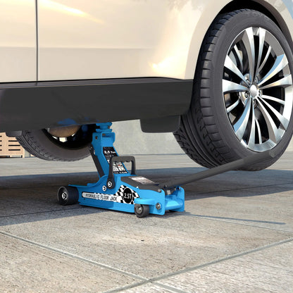 Hydraulic Racing Floor Jack, 3.1"-14.1" Lifting Range, 2.5 Ton Capacity, Blue Automotive at Gallery Canada