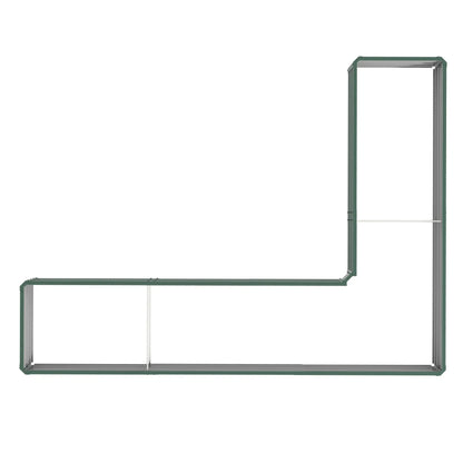 Galvanized Raised Garden Bed, Steel Planter Box, 82" x 109" x 12", Green Galvanized Planter Boxes at Gallery Canada