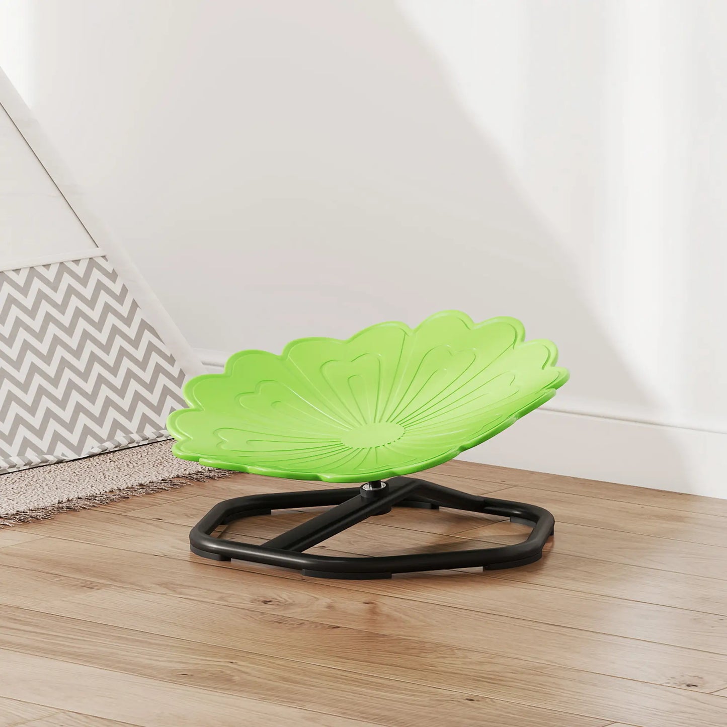 Flower-Shaped Kids Swivel Chair, Non-Slip Sensory Chair, Green Kids Chairs & Seating at Gallery Canada