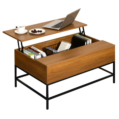 Lift Top Coffee Table, Hidden Storage, Living Room, Teak Coffee Tables at Gallery Canada