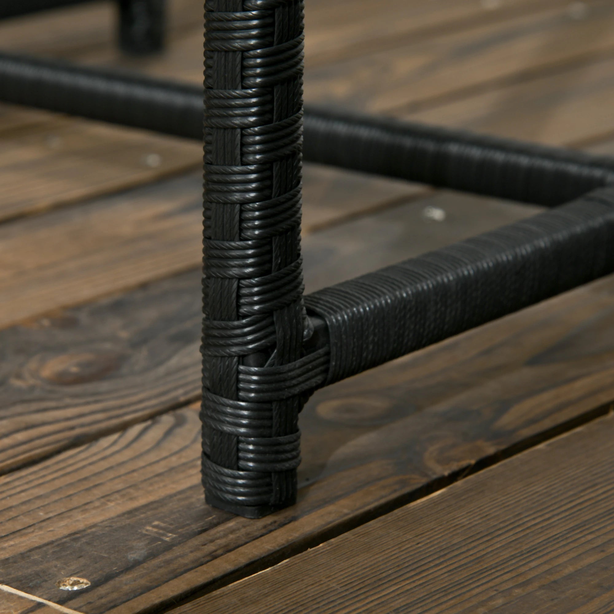 3-Piece Rocking Bistro Set, Outdoor Wicker Patio Furniture, Blue Outdoor Rocking Chairs at Gallery Canada