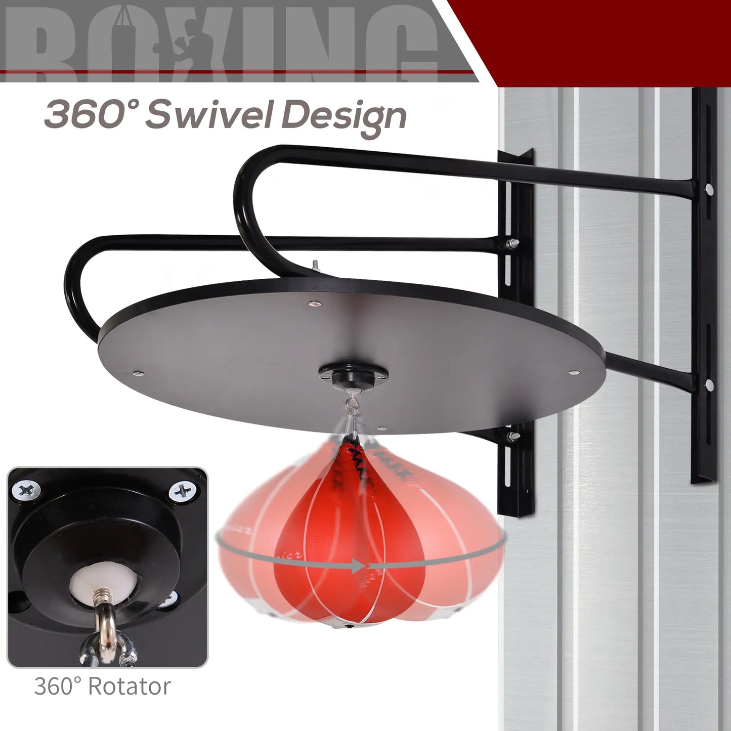 Wall Mounted Speed Bag Platform, Adjustable Height More-Strength Training Equipment at Gallery Canada