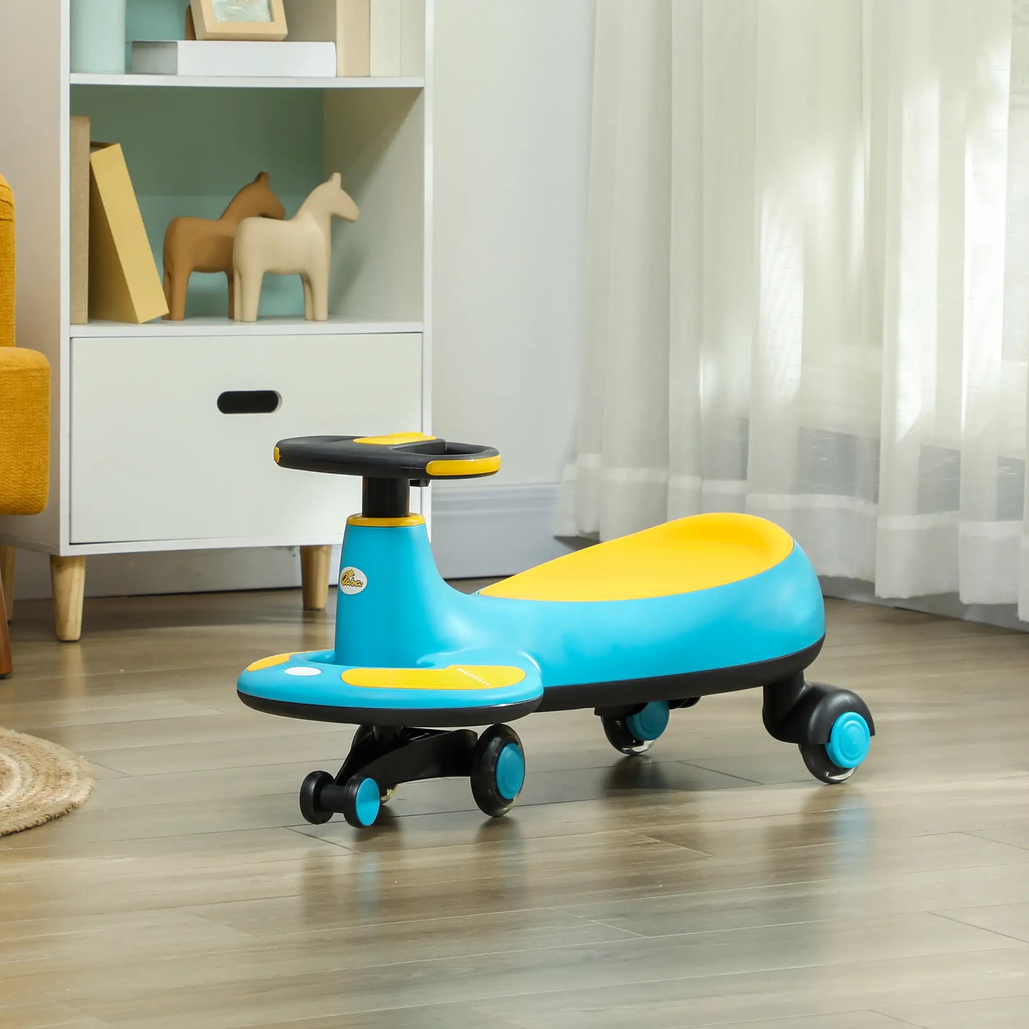 Kids Wiggle Car With Parent Rope, Music, Light, Blue Riding & Rocking Toys at Gallery Canada