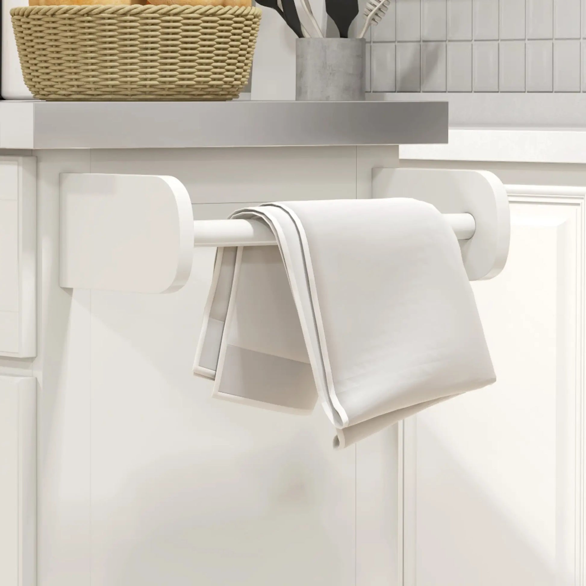 Rolling Kitchen Island with Storage, Stainless Steel Top, Drawers, Cream Kitchen Islands & Kitchen Carts at Gallery Canada