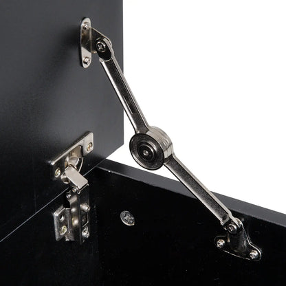 39.5" Storage Chest, 2 Safety Hinges, Flip-Top Lid, Black Storage Cabinets at Gallery Canada